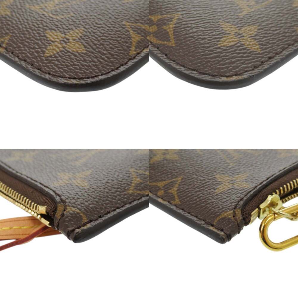 LOUIS VUITTON Brown Monogram Neverfull Pouch - Picture 3 of 7